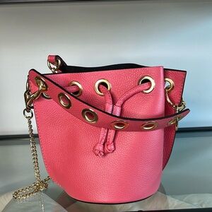 NWOT Vera Pelle Made in Italy Leather Bucket Crossbody Bag purse